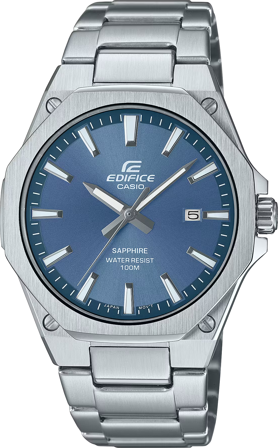 萬年鐘錶 - CASIO EDIFICE 系列  輕薄設計八角錶圈運動男錶  EFR-S108D-2AV 錶徑 : 39.9MM