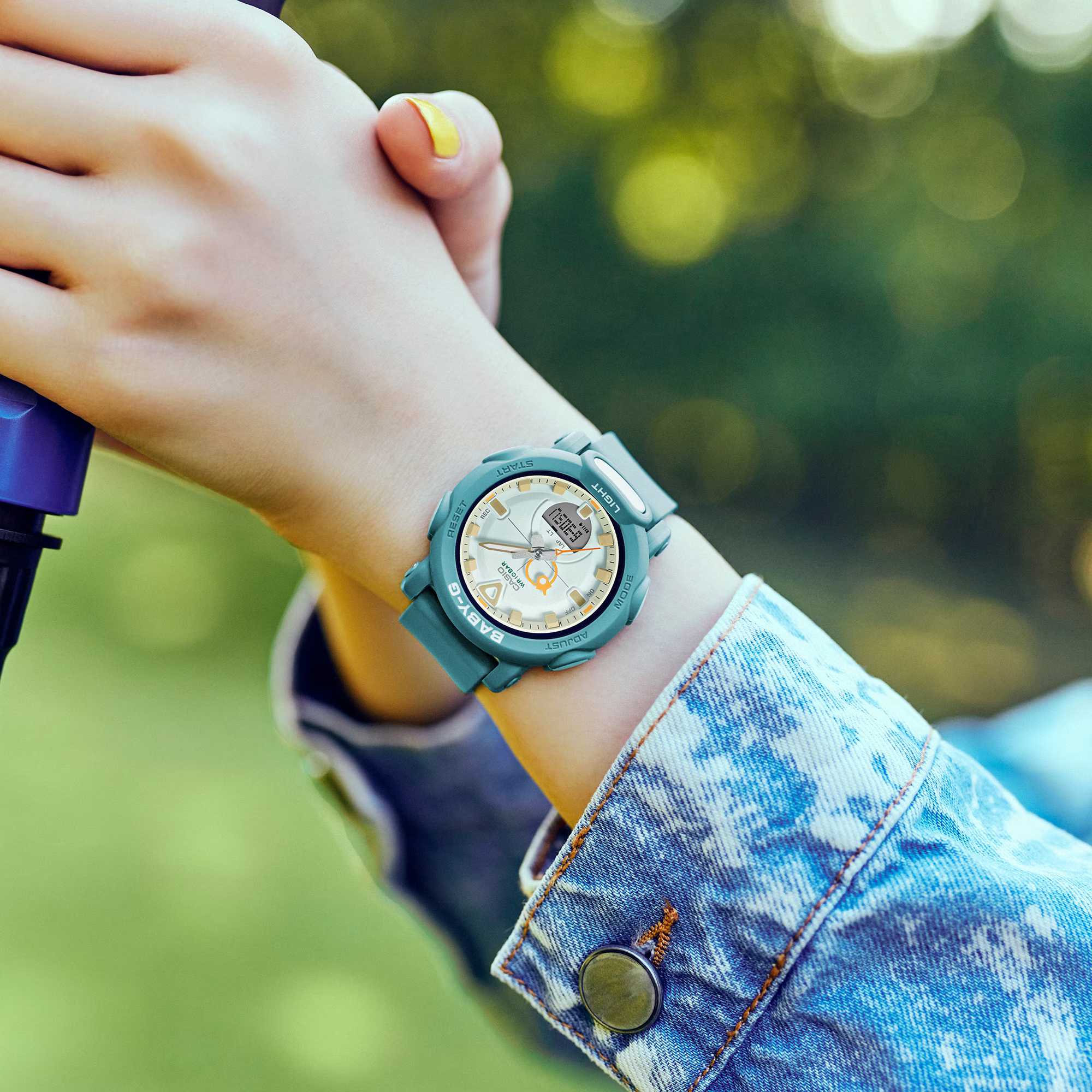 萬年鐘錶 - BABY-G   復古俏皮霧面運動雙顯電子錶 BGA-310RP-3A 錶徑 : 41.8MM