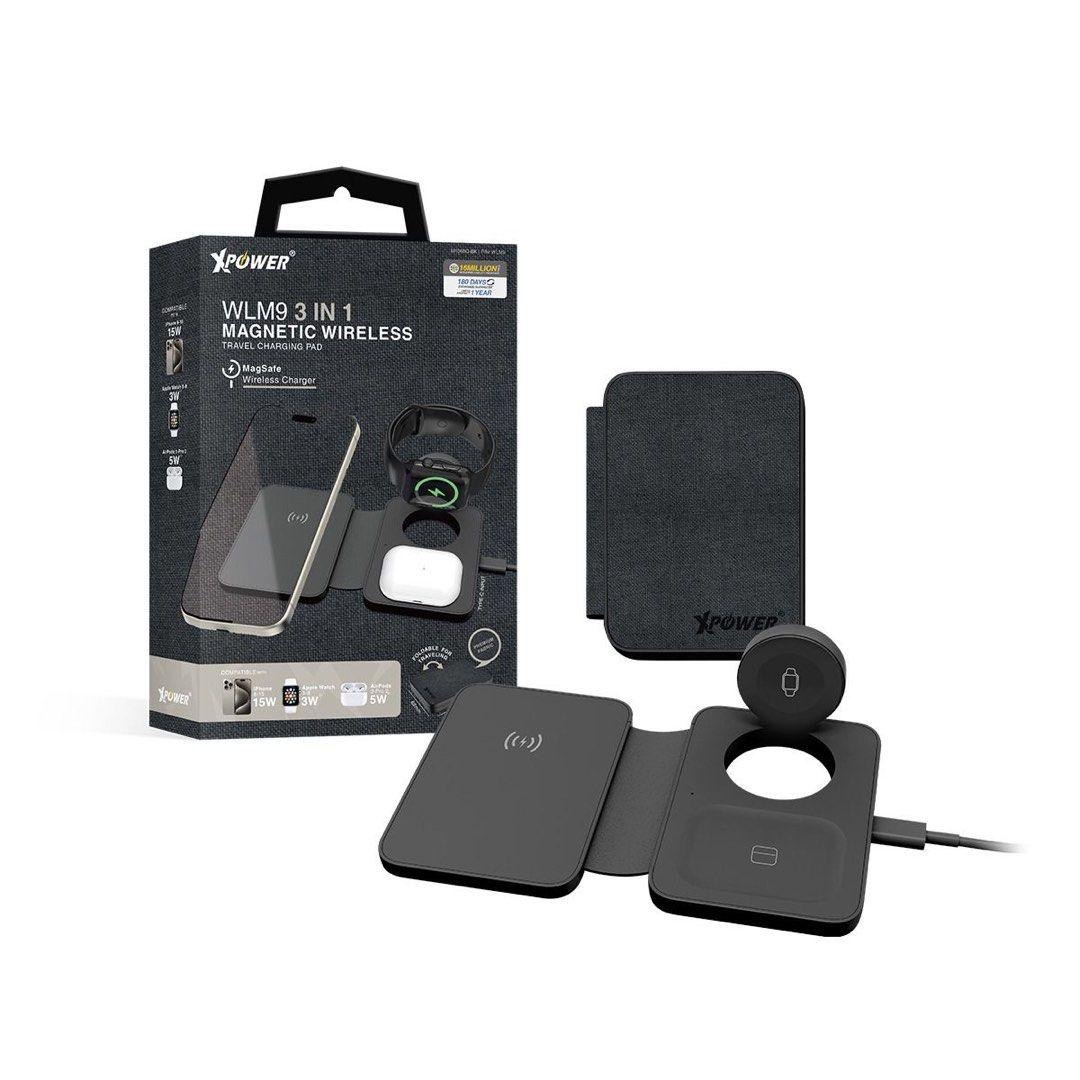 XPower WLM9 3合1多功能咭片型無線充電器