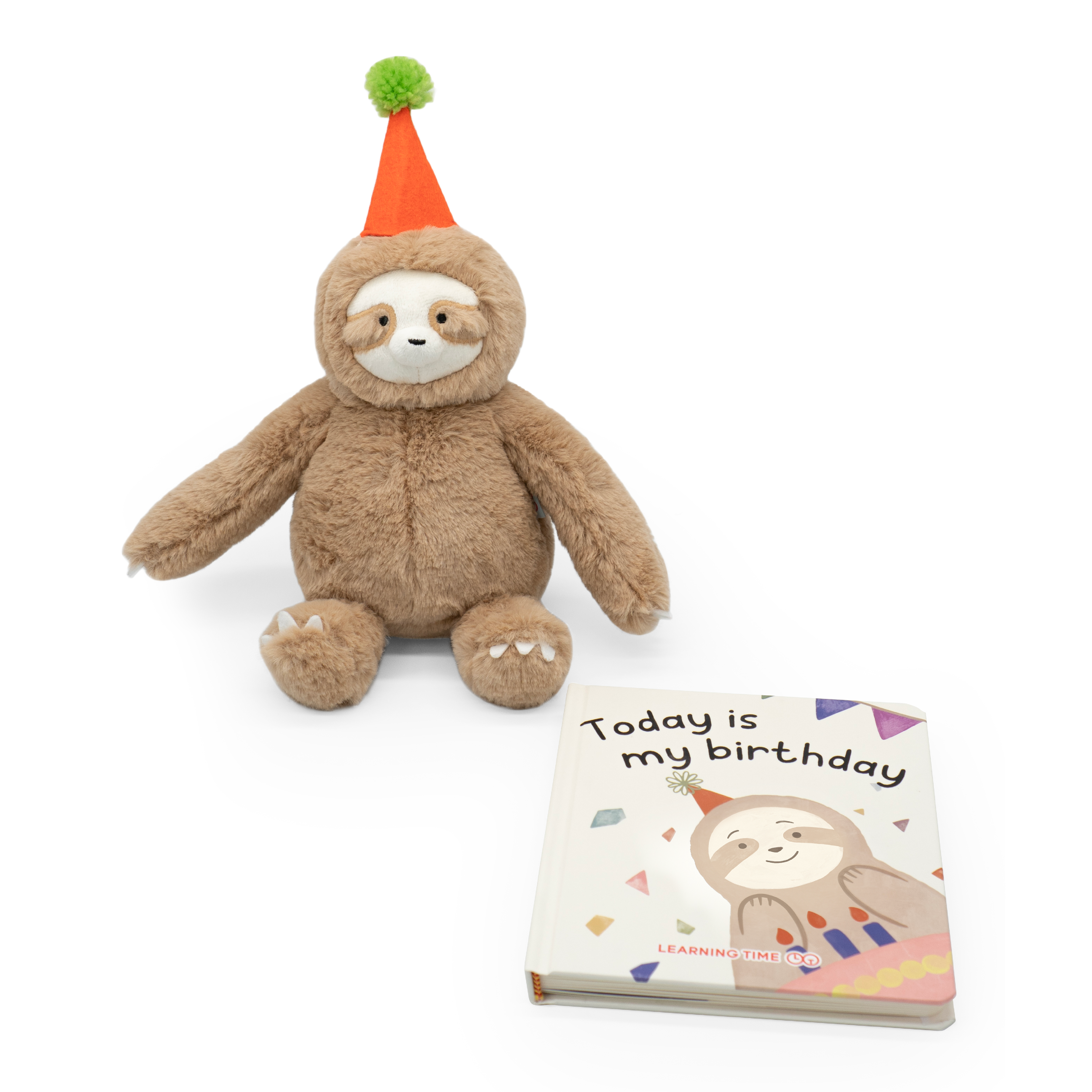 Learning Time Sloth Plush & Book
