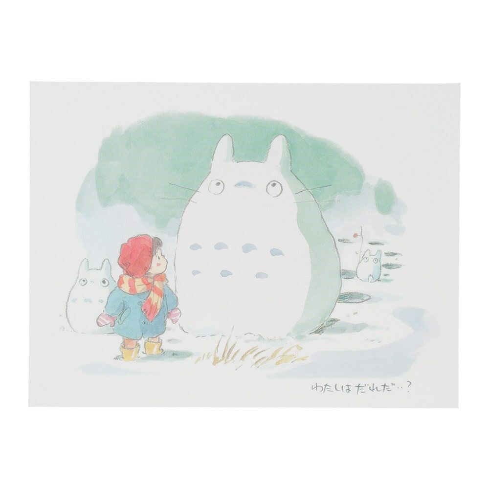 賀卡 龍貓 水彩畫系列 冬天