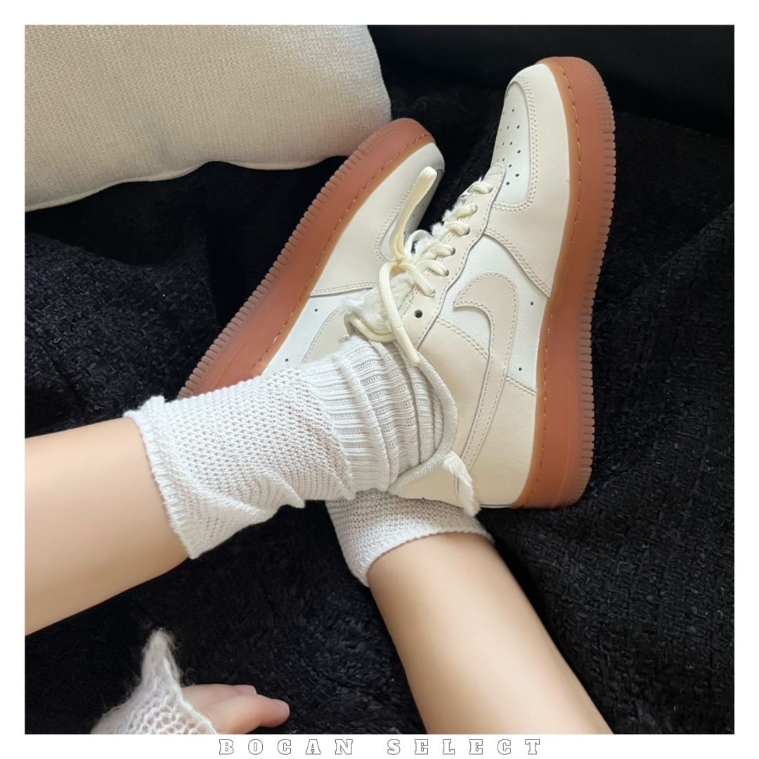 NIKE AIR FORCE 美拉德 焦糖 牛奶 絨毛（FV3701-119）