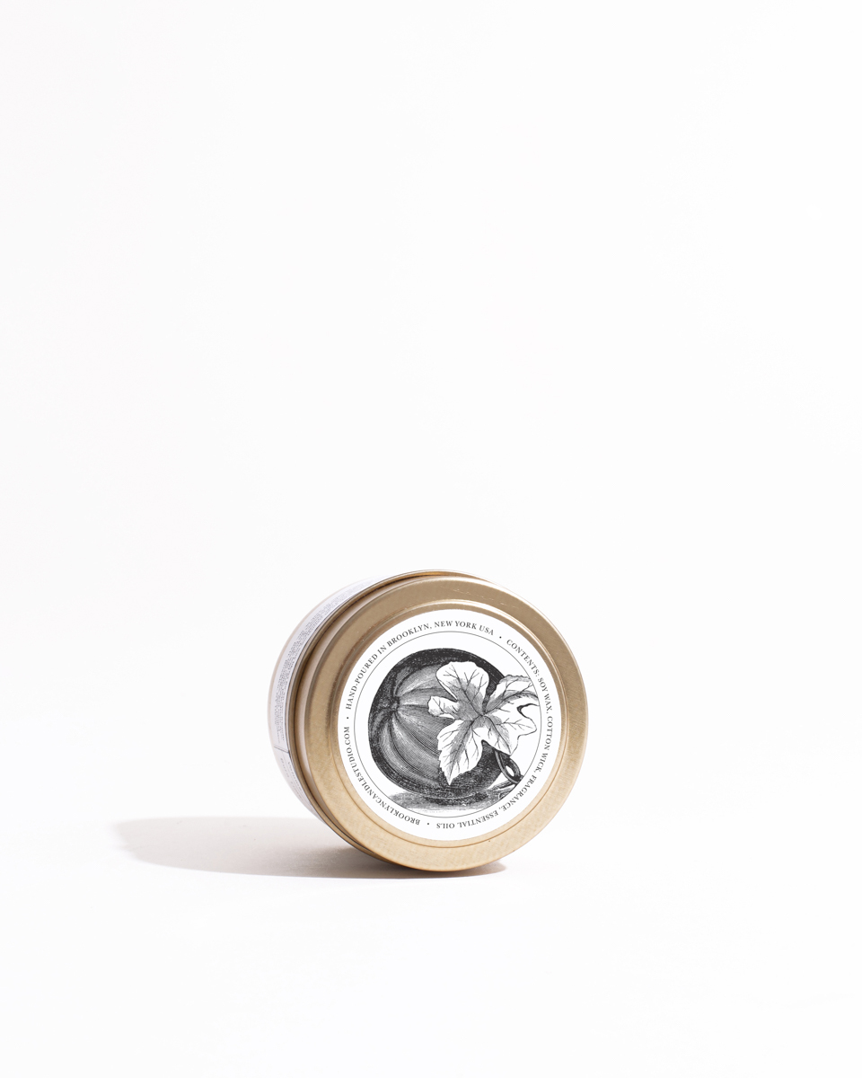 Brooklyn Candle Studio Toasted Pumpkin香料烤南瓜旅行金罐香氛蠟燭-季節限定