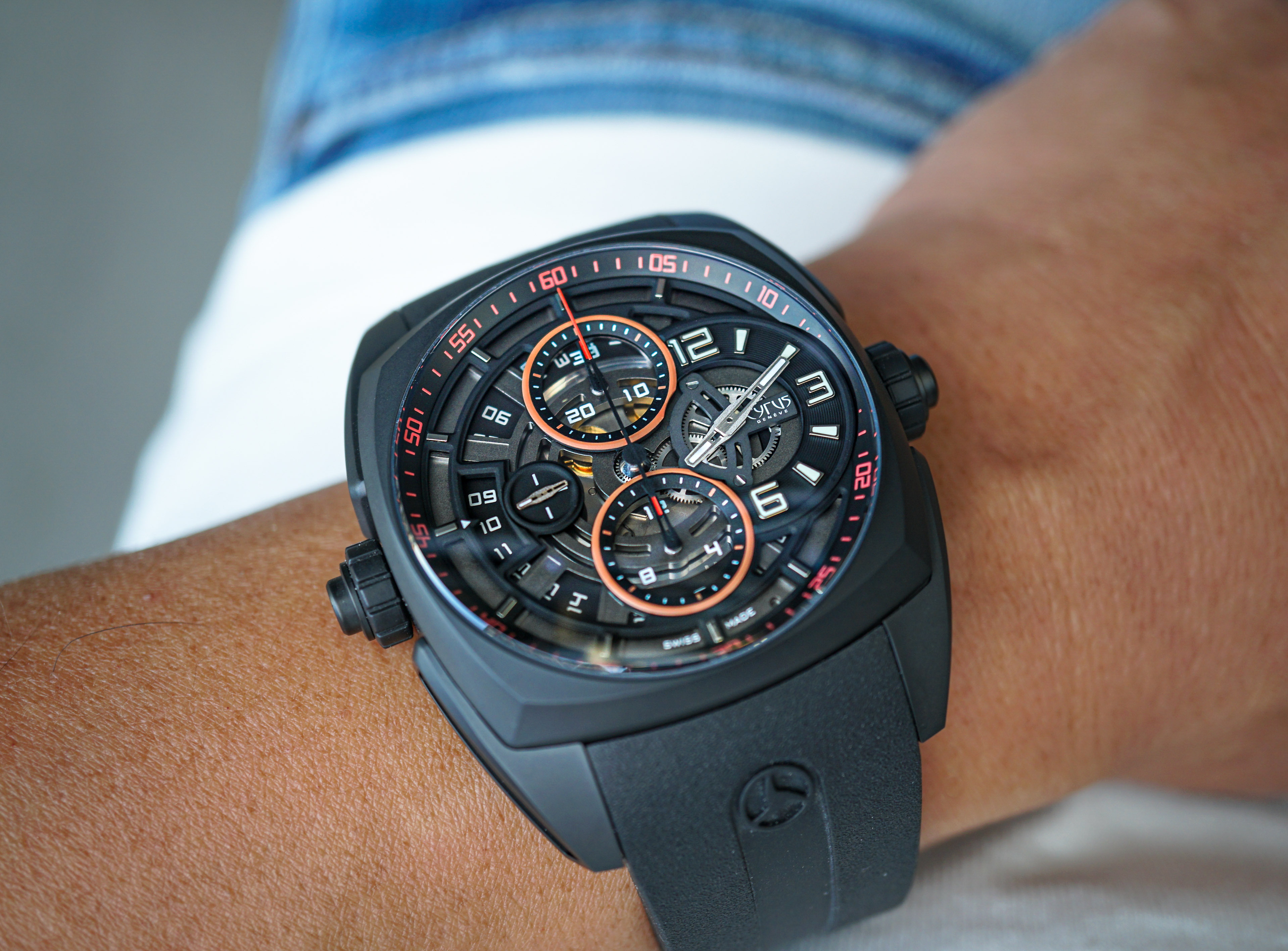 KLEPCYS CHRONO SKELETON | FULL BLACK DLC & RED