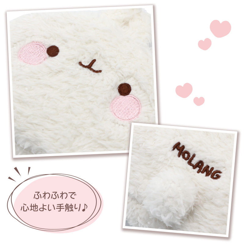 MOLANG 萌浪兔 絨毛萬用包 萌浪大臉