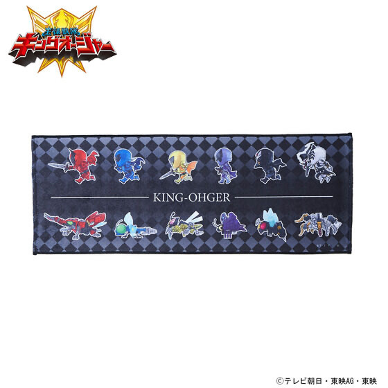 225716 Pbandai 預訂2025/4月 王様戦隊キングオージャー　走るデフォルメシリーズ　フェイスタオル