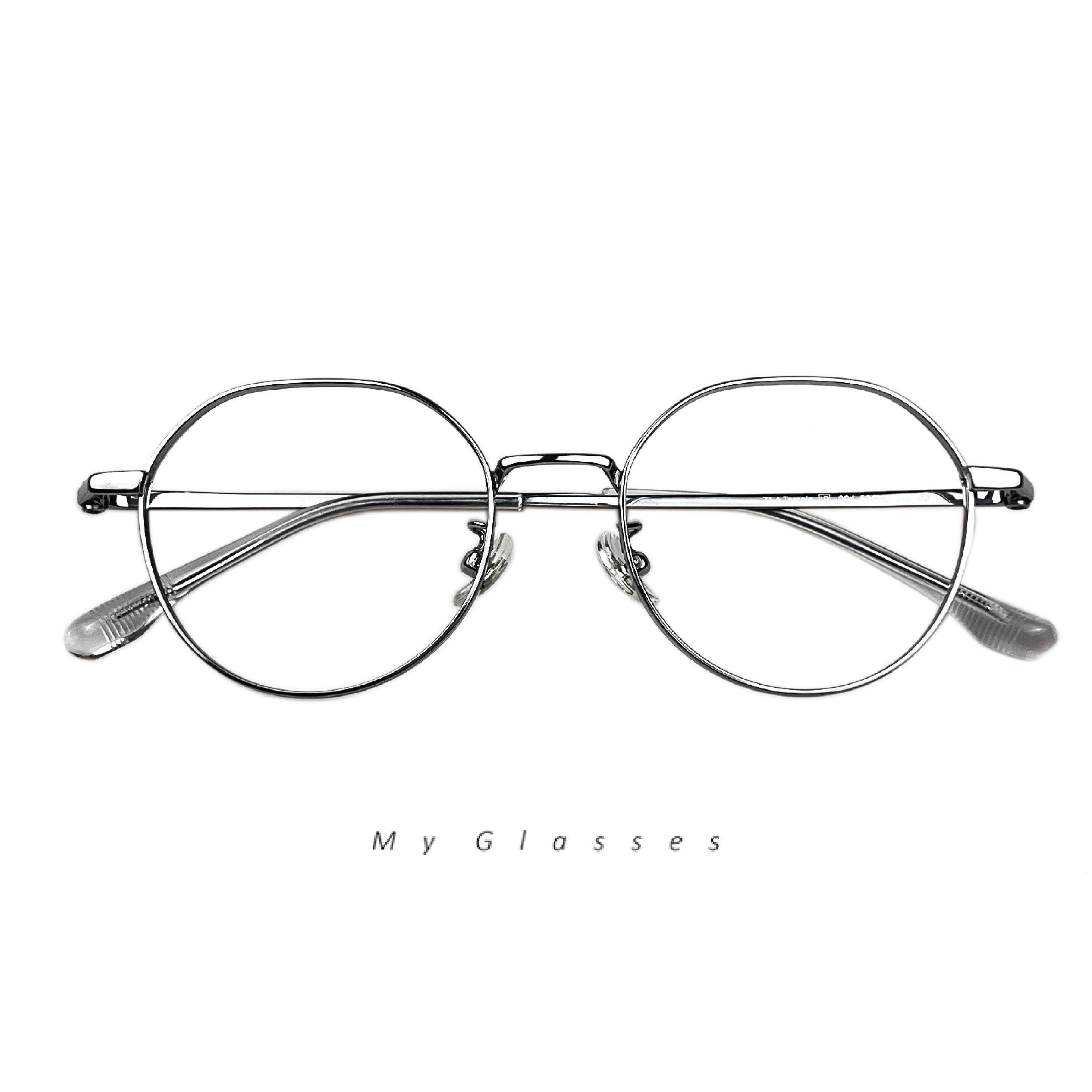 C350鈦金屬霧面圓框