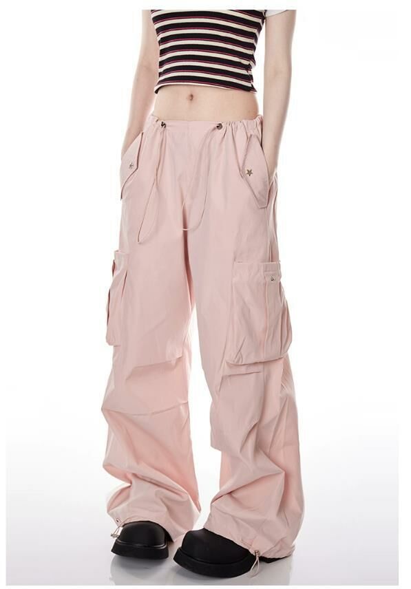 Multi-pocket vintage cargo pants