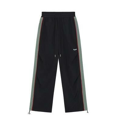 Letter drawstring overalls
