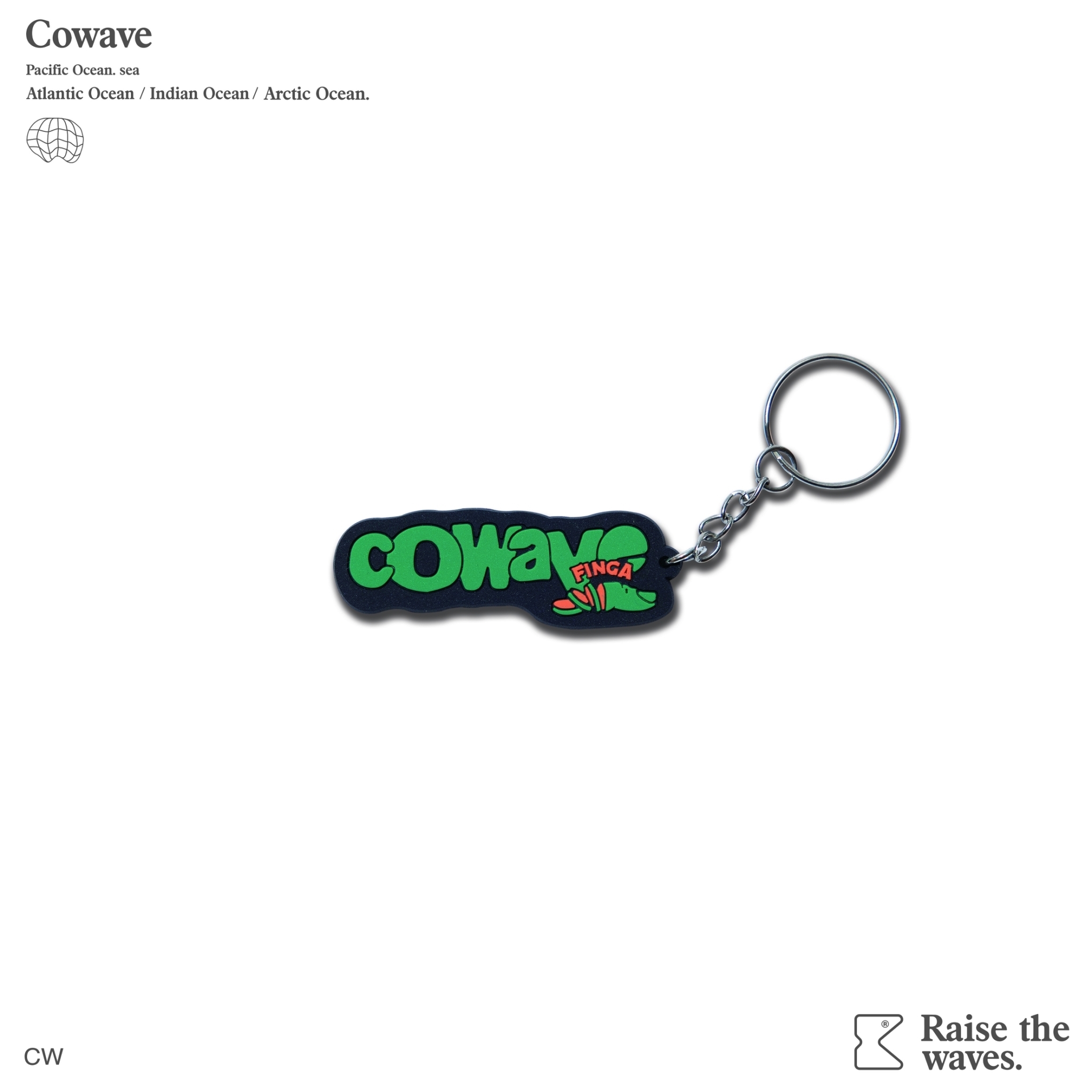 COWAVE 2023-24 Fall & Winter Finger LOGO PVC Key Ring