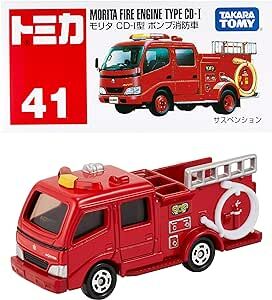 《 TAKARA TOMY 》TOMICA No.041  MORITA紅色消防車