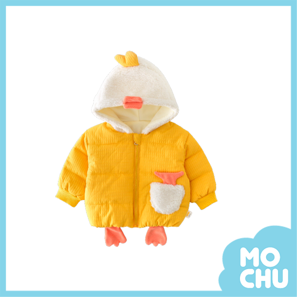 黄色鴨鴨棉衣帽子外套