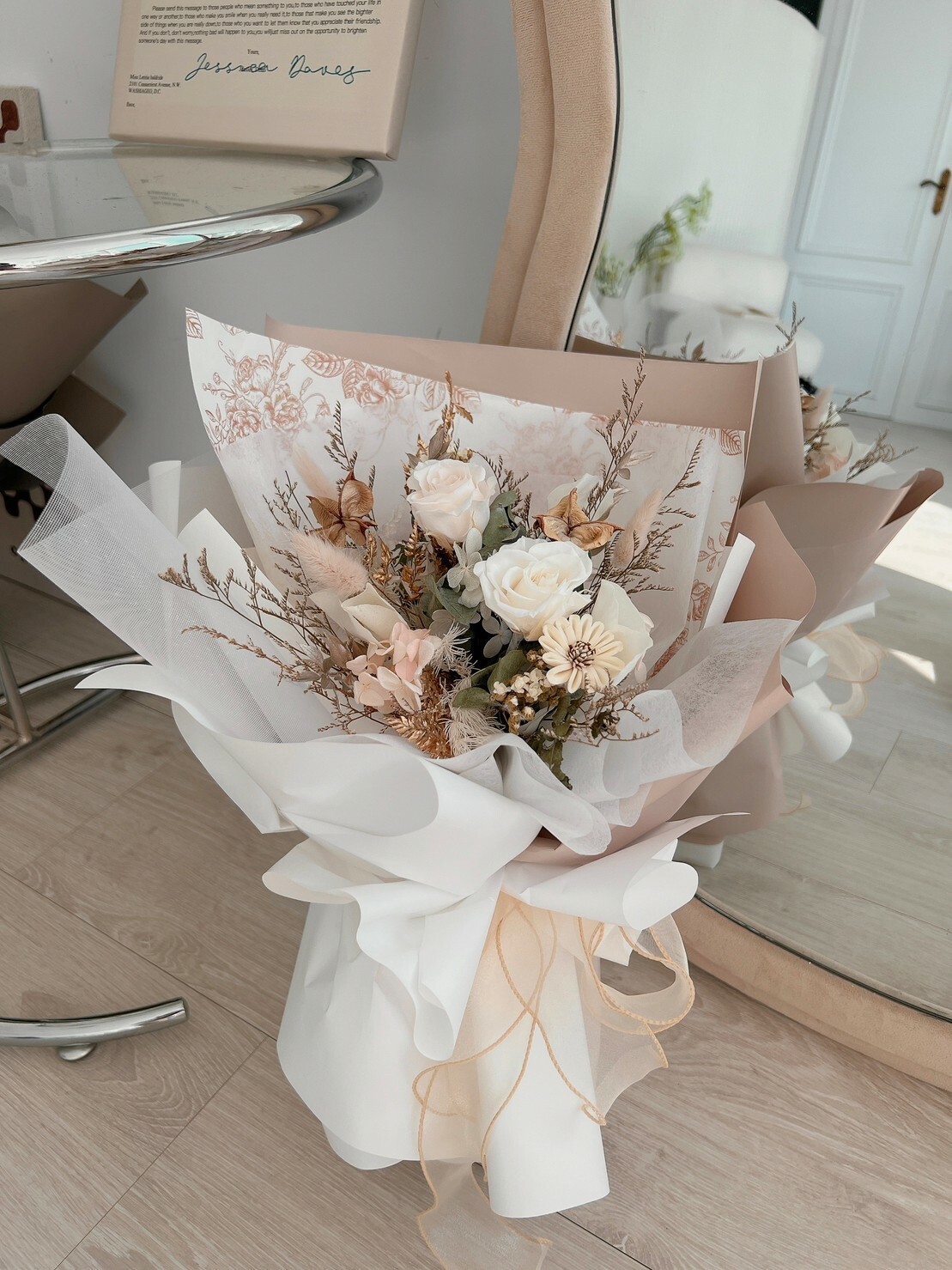 乾燥永生花束-時雨