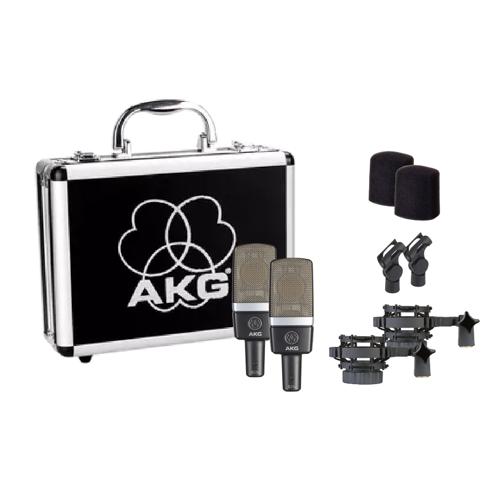 AKG AKG / C214 電容式麥克風 立體聲套組 台灣代理公司貨 第 4 張圖片｜三峽麥克風