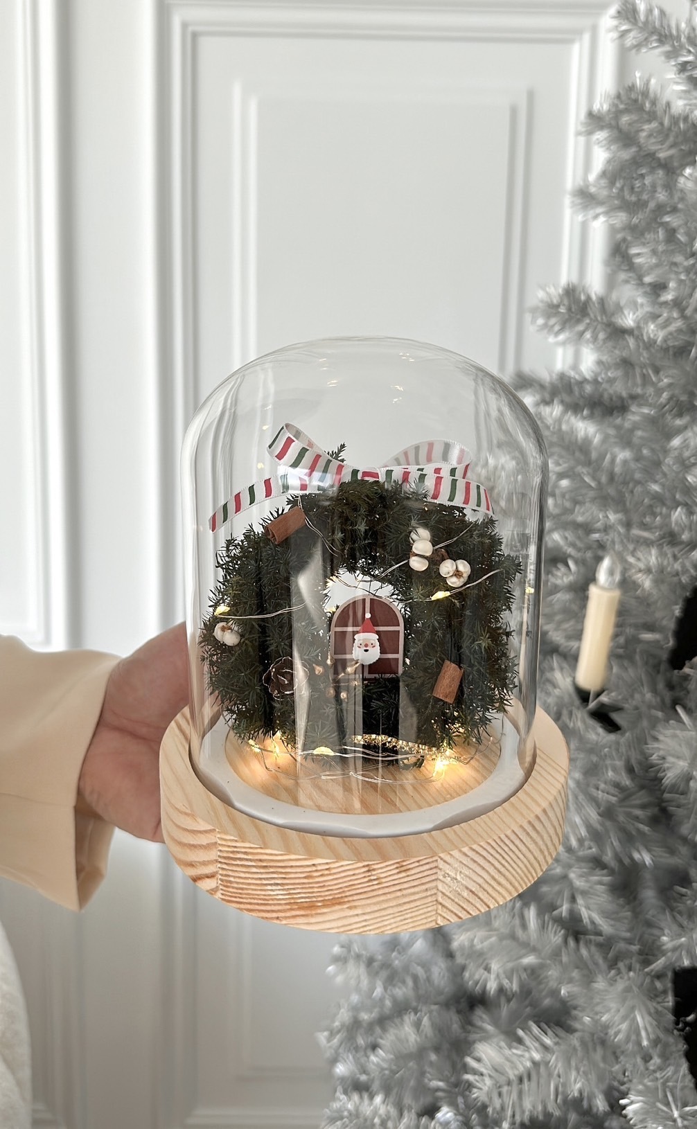 聖誕小花圈夜燈