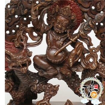 白財神{紅銅}11.5公分【十方】133505