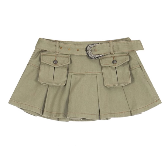 work denim skirt