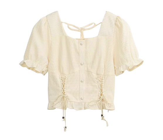short chiffon shirt