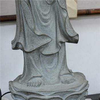 白衣觀音{青斗石}石雕精品80公分【十方】133558