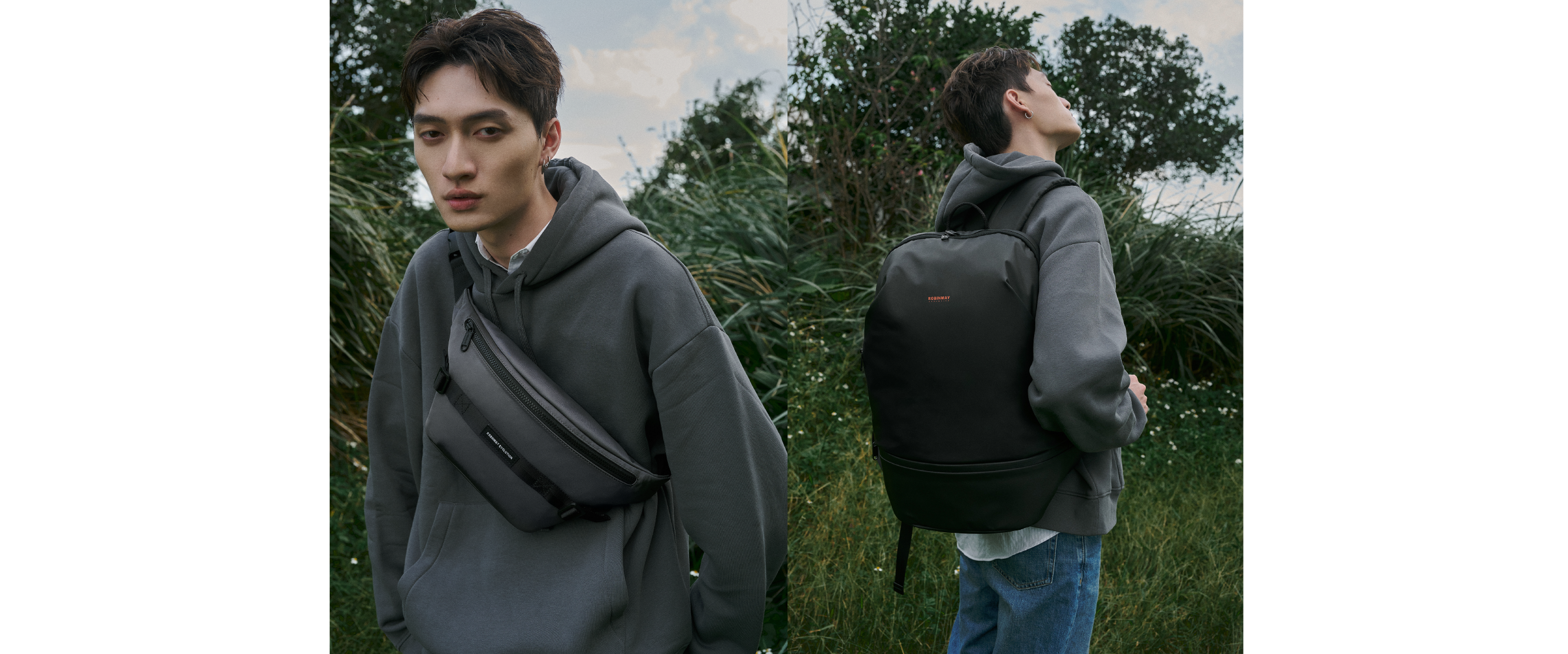 經典百搭的帽 T，內搭 Oversize 版型的白色襯衫，不僅休閒還帶點微正式。下身則配淺色丹寧直筒褲，整體視覺透過層次感做搭配，更展現率性不拘的生活態度。