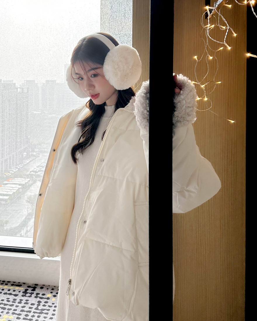 療癒可愛毛毛耳罩可折疊-5色
