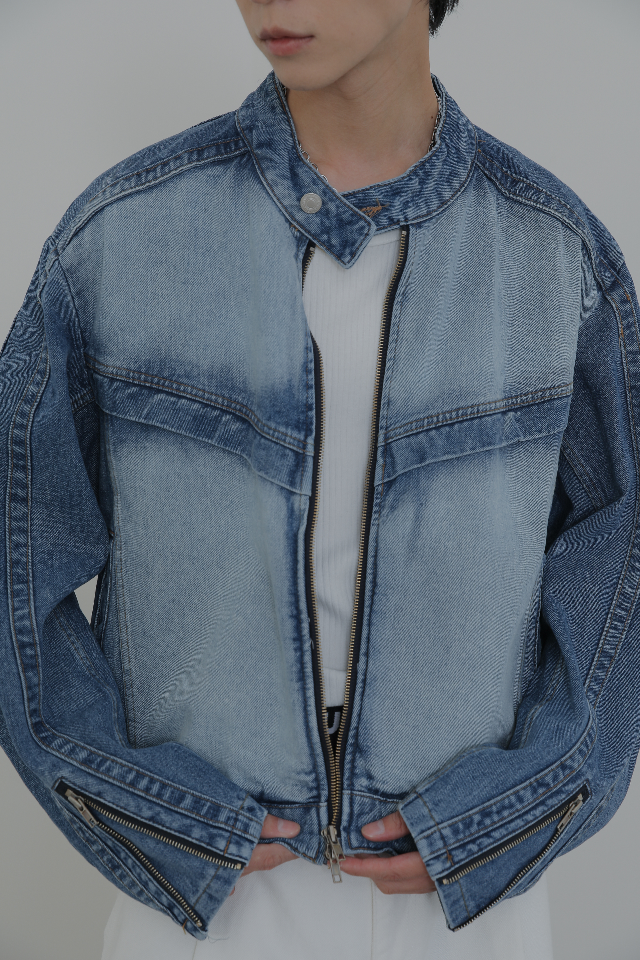 Biker Denim Jacket #牛仔外套