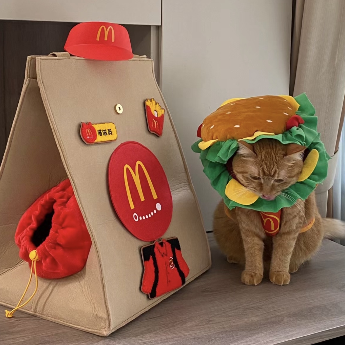 【現貨】 <超級限量!!>McDonald's 麥當勞 貓窩 貓袋 外出袋 手提袋 隨機出貨