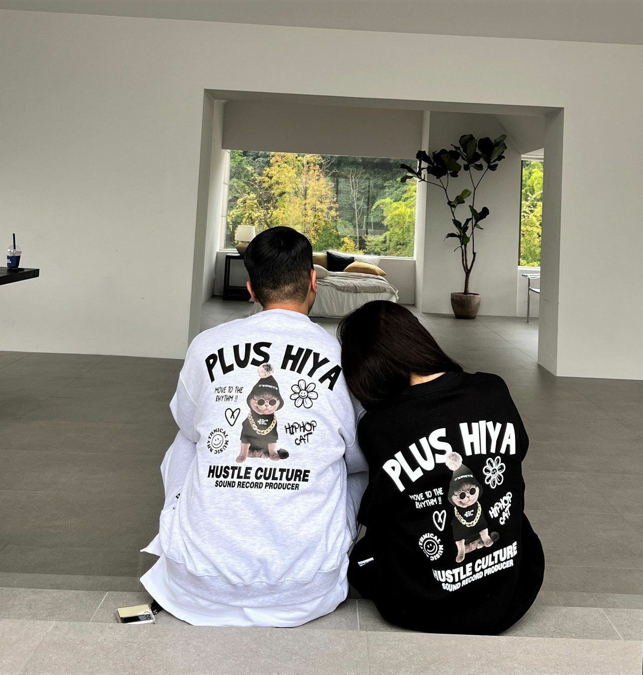 貓仔圖案衛衣 PLUS82HIYA-046T