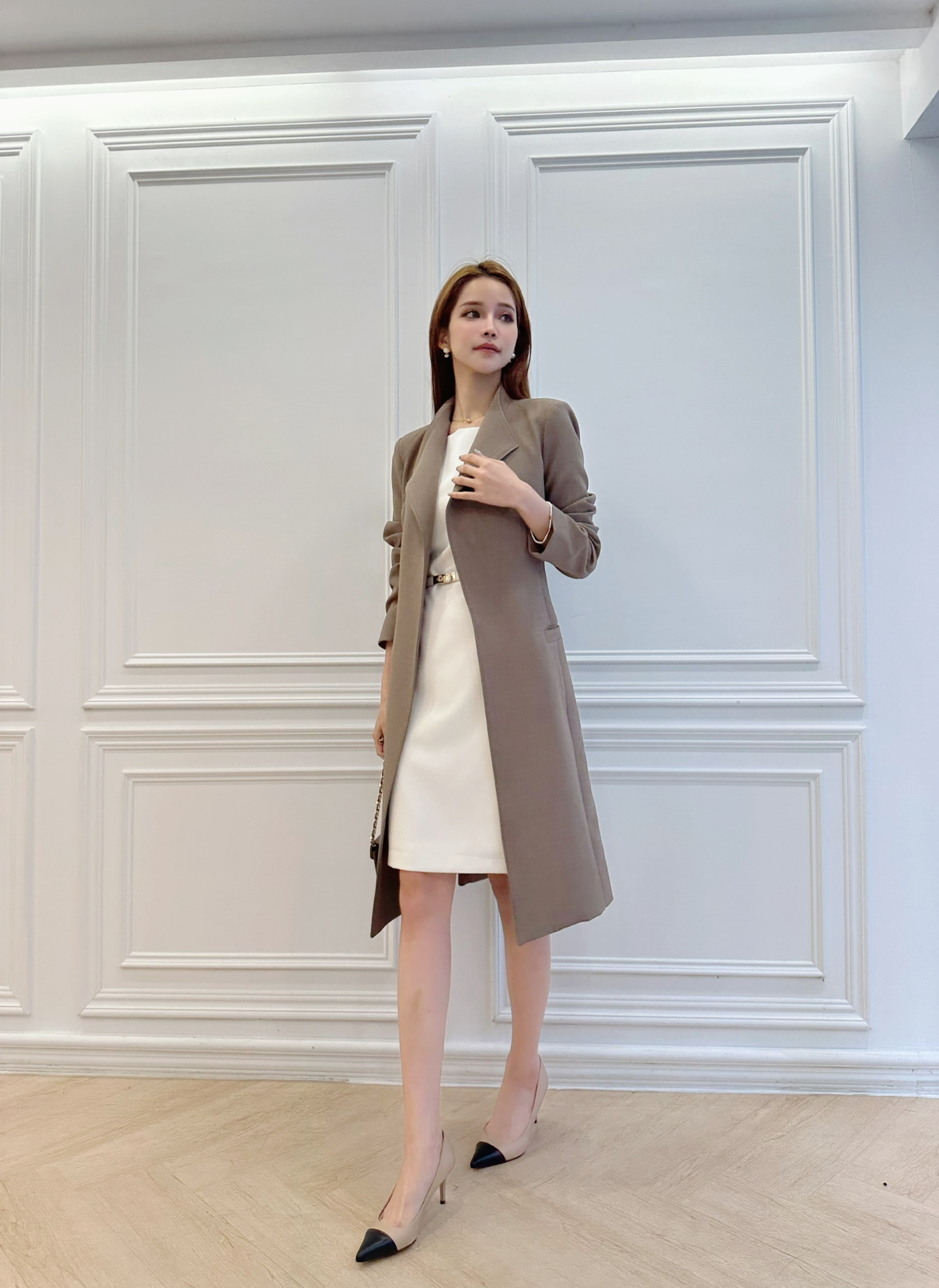 高級修長簡約風衣