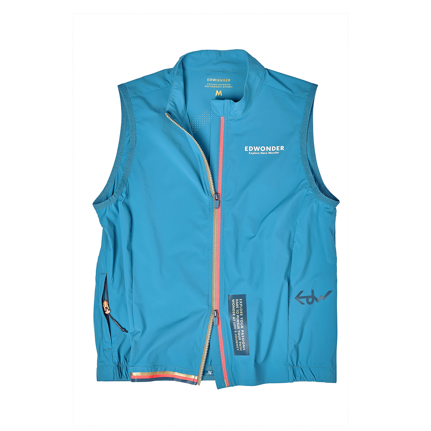 Edwonder EdW Edition Lightweight Stowable Vest Adriatic Blue (Men & Women)