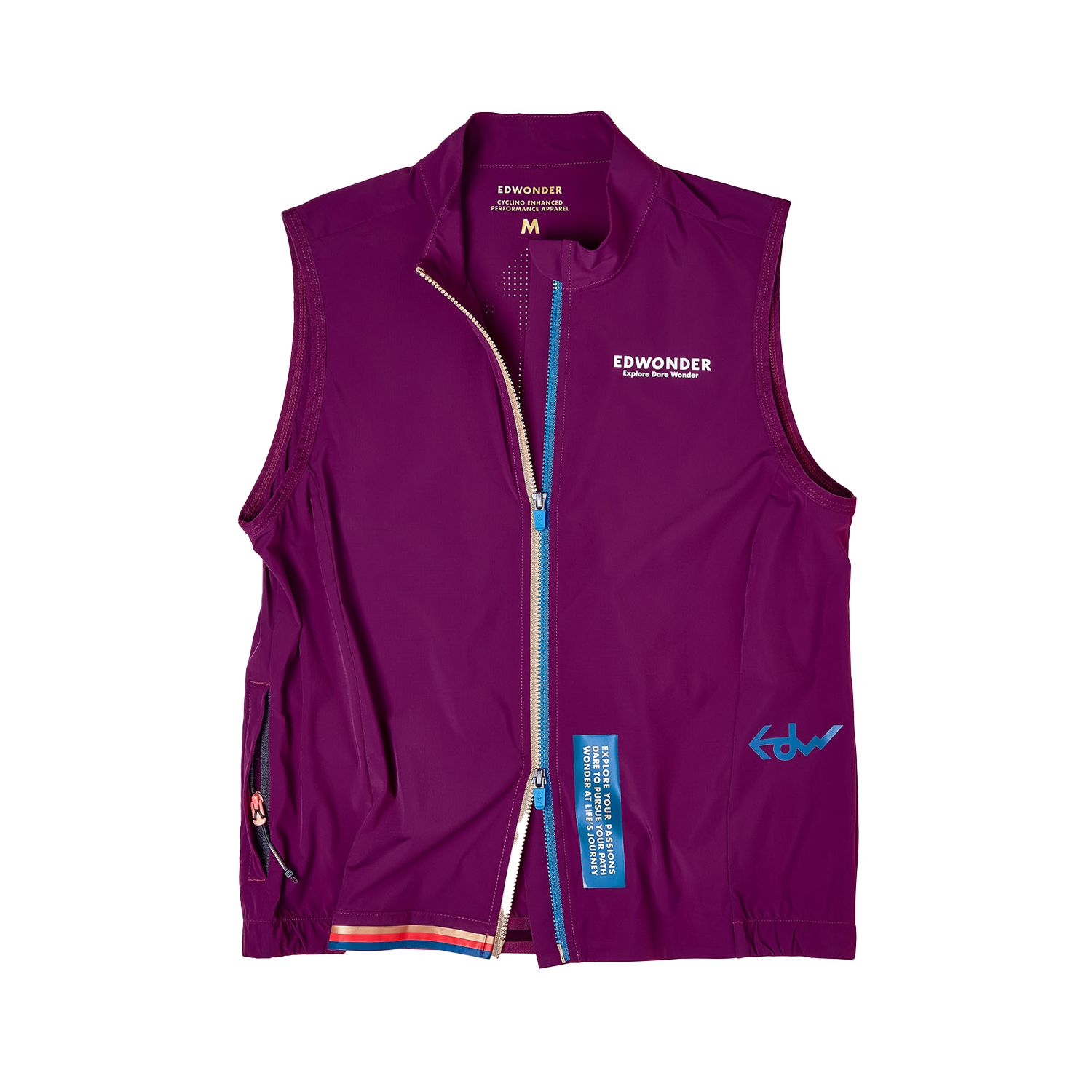 Edwonder EdW Edition Lightweight Stowable Vest Wine Berry (Men & Women)