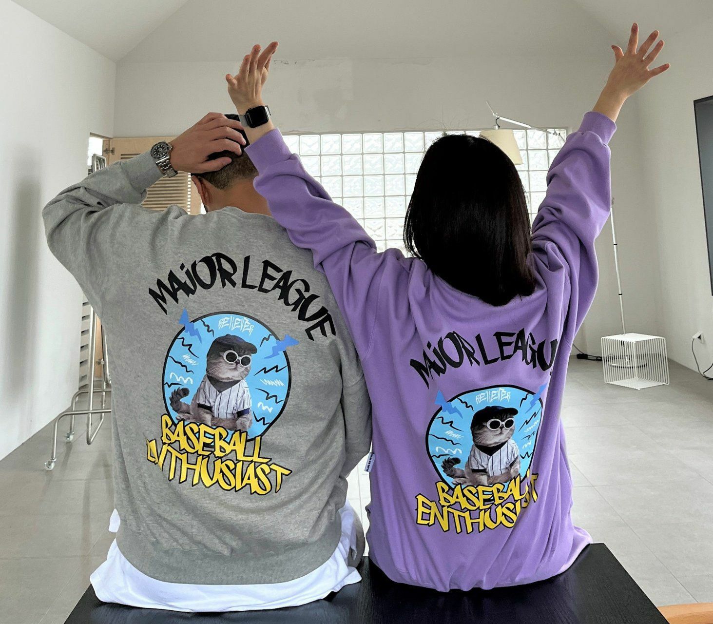 貓仔圖案衛衣 PLUS82HIYA-057T