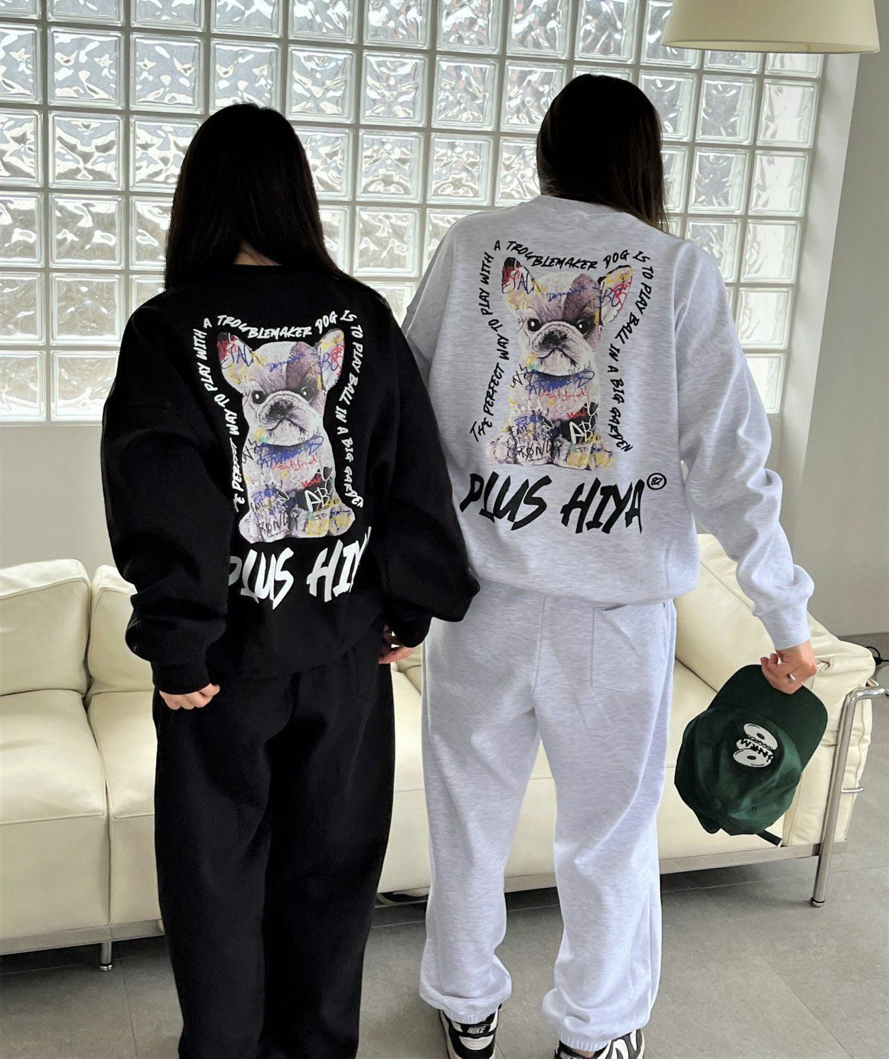 狗仔圖案衛衣 PLUS82HIYA-058T