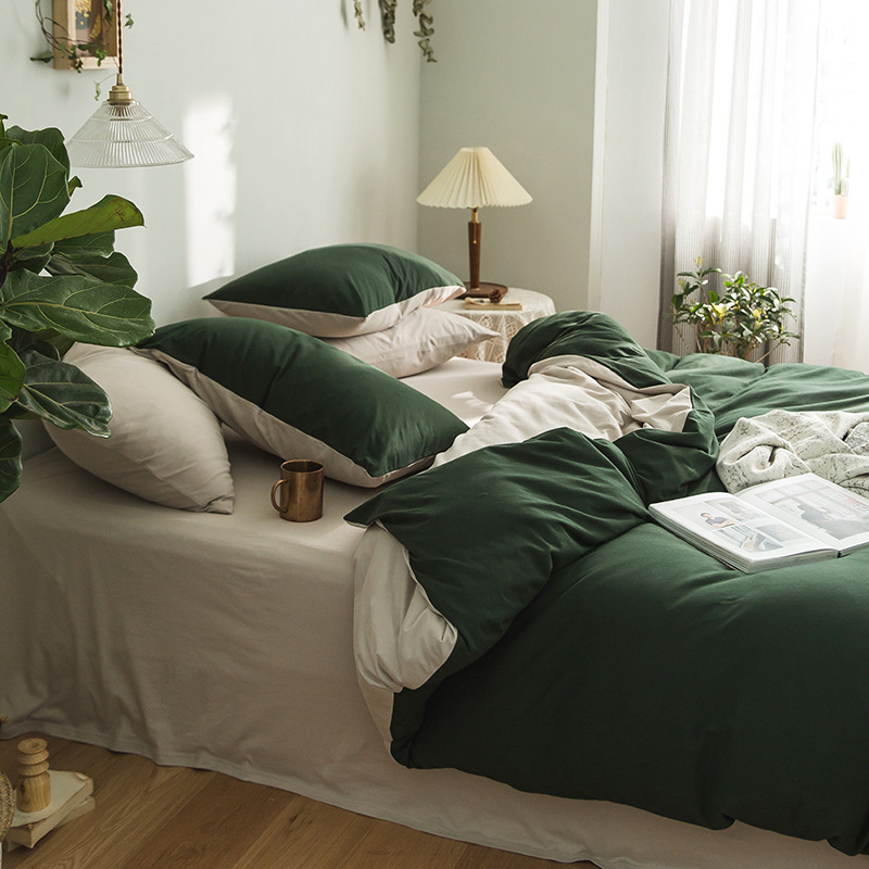 《3320》裸睡全棉針織棉竹節床單組