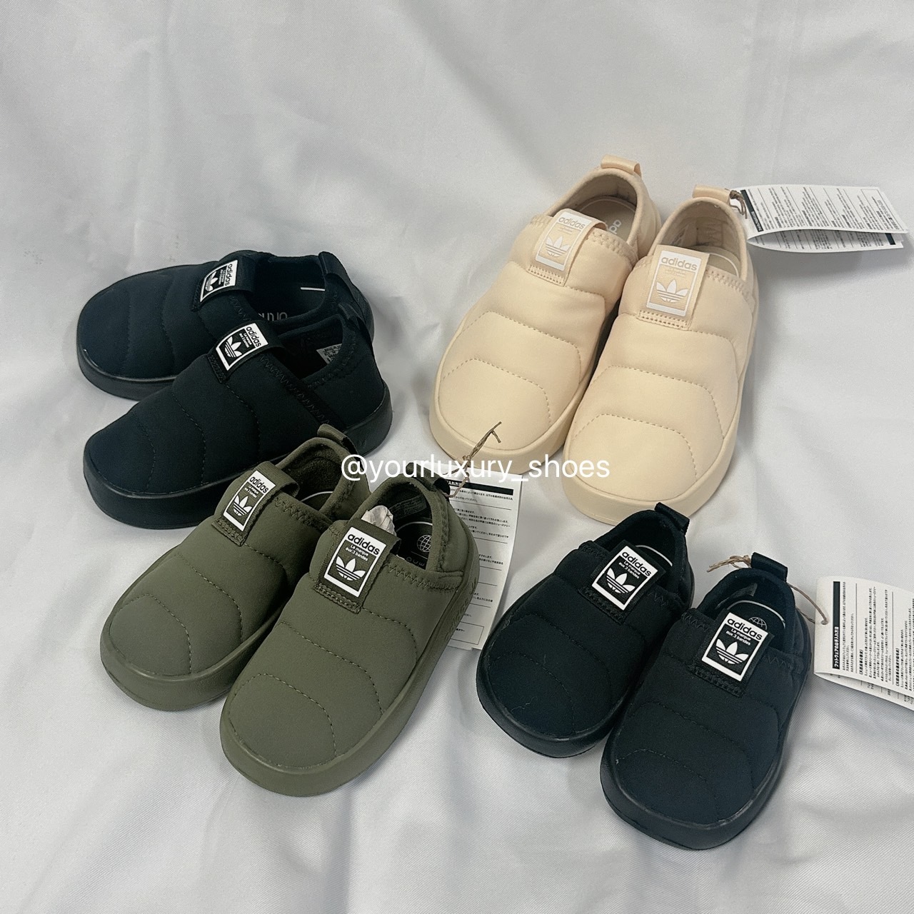 【Luxury】 現貨 ADIDAS PUFFYLETTE 360 KIDS 素面麵包鞋 包鞋襪套鞋胖胖鞋嬰幼兒學步鞋兒童娃娃鞋復古毛毛蟲鞋