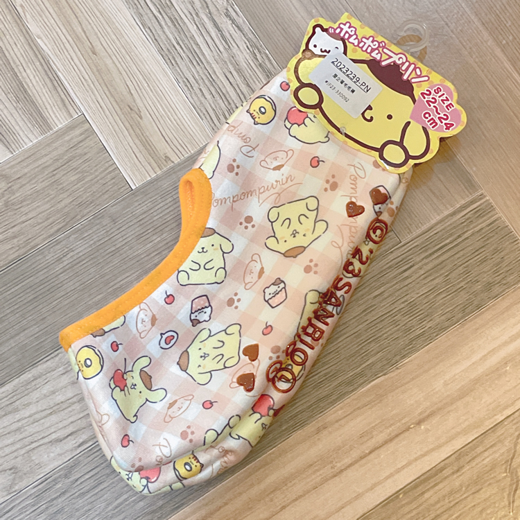 23239-PN Sanrio 布甸狗屋企著毛毛襪 #JP23-330092