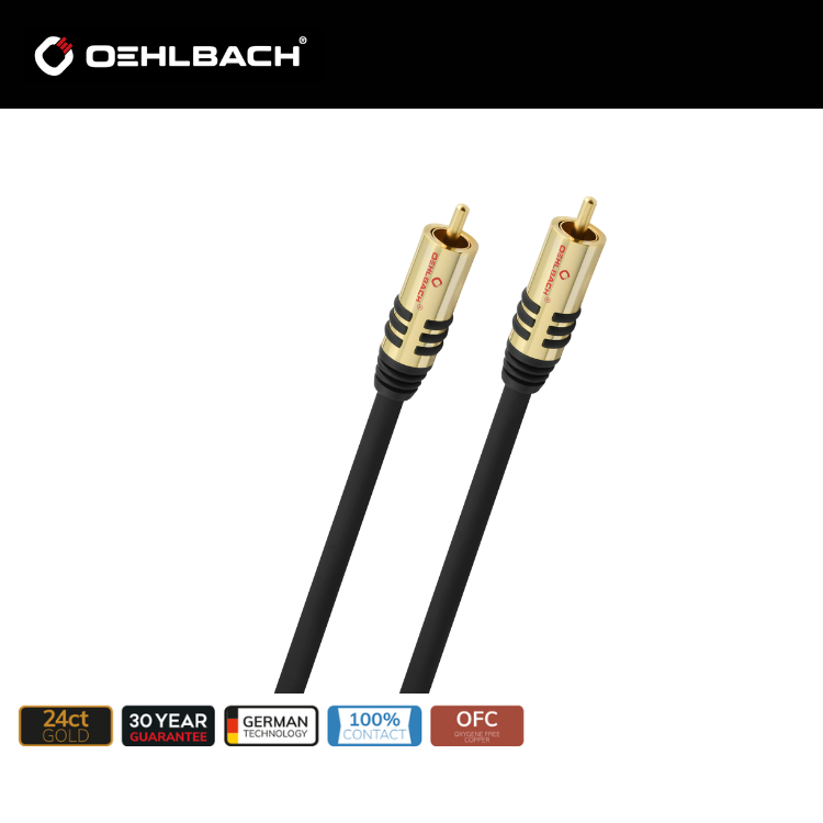 Oehlbach NF SUB 超低音 Cinch 信號線