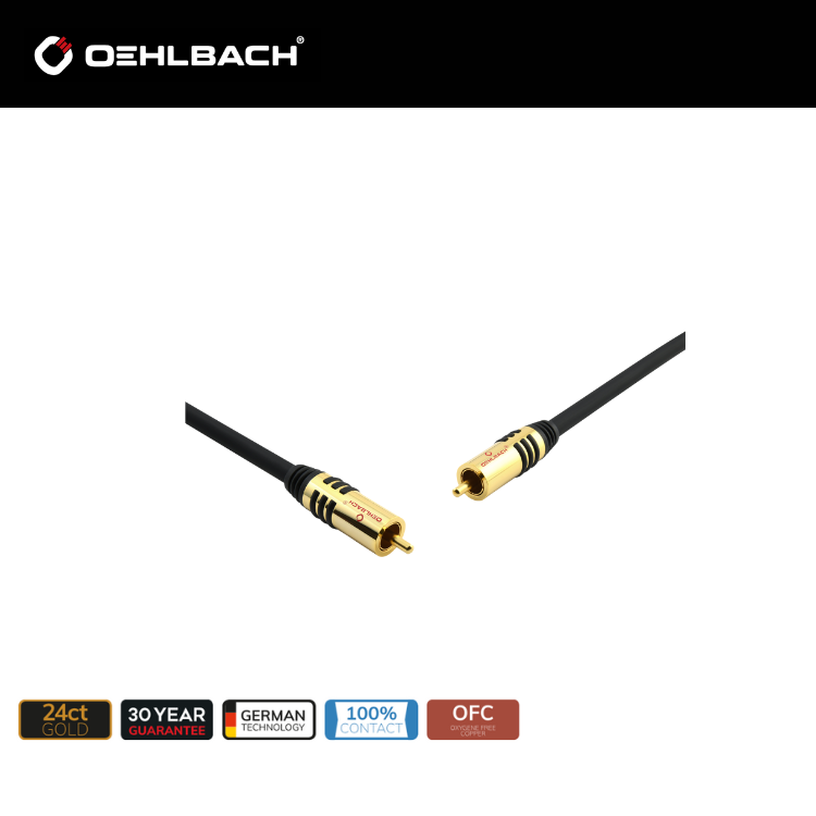 Oehlbach NF SUB 超低音 Cinch 信號線