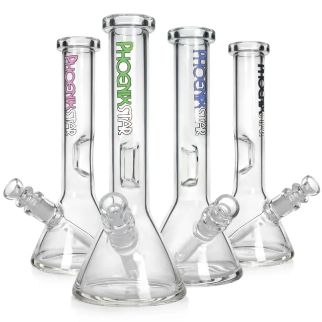 Phoenix Star PHX480 Beaker Bong with Insert Slide 玻璃水菸壺 水煙壺 (21.8公分)