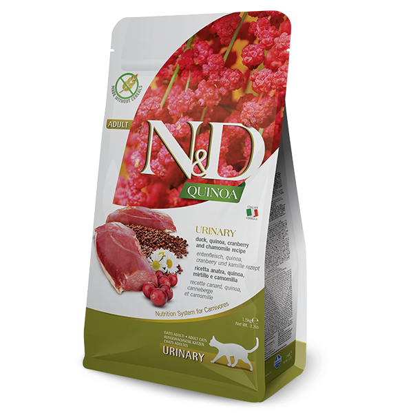 [對抗劈價大毒瘤限時優惠] N&D – 天然藜麥無穀機能系列 泌尿紓壓保健-鴨肉蔓越莓 Quinoa Urinary with Duck 1.5kg