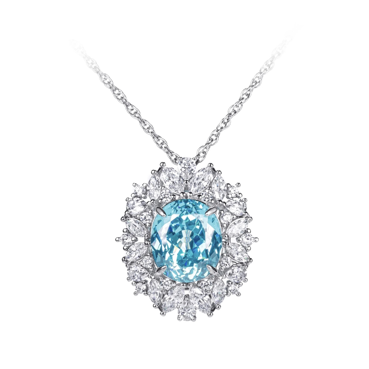 限定款仲夏夜之夢帕拉藍橢圓吊墜 925銀吊墜