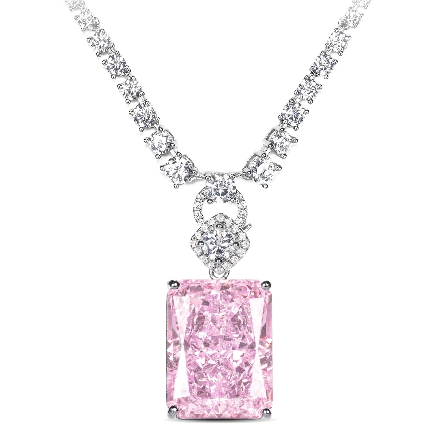 新款櫻花粉大吊墜 925銀吊墜