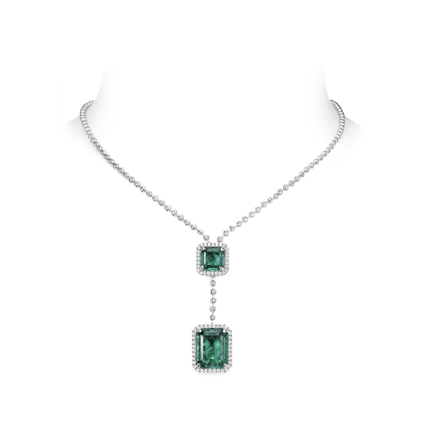 時尚綠鋯石女款吊墜 925銀吊墜