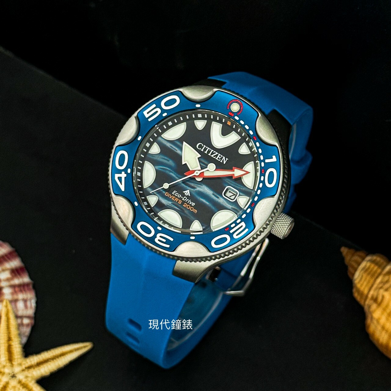 【CITIZEN 星辰】 PROMASTER 殺人鯨限量光動能潛水腕錶 BN0238-02L 46mm 現代鐘錶