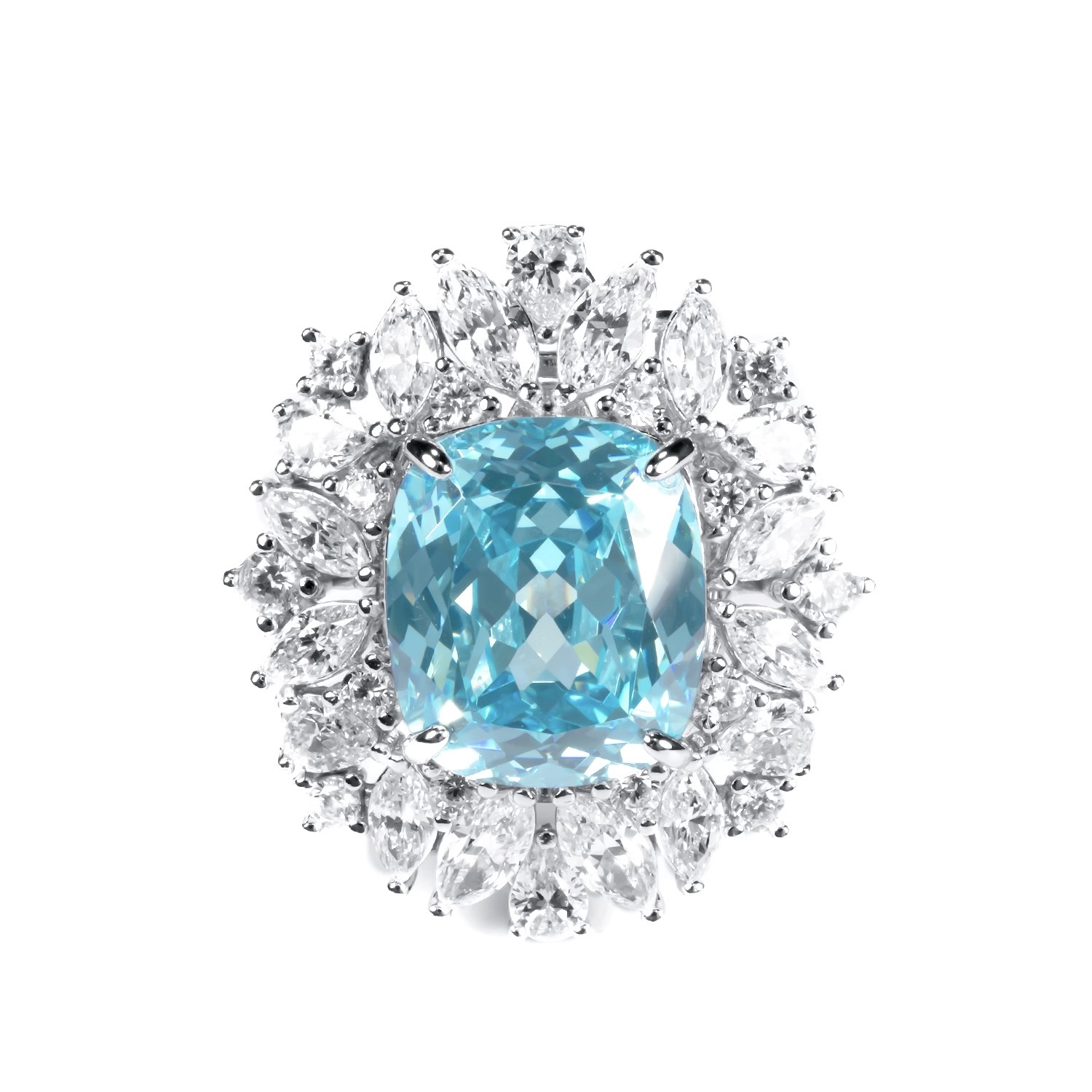 仲夏夜之夢帕拉藍圓戒指 925銀戒指