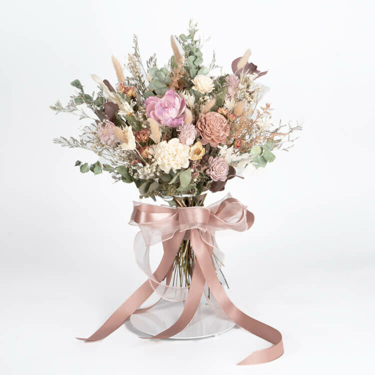 【春光燦爛】全乾燥中型捧花-香芋紫