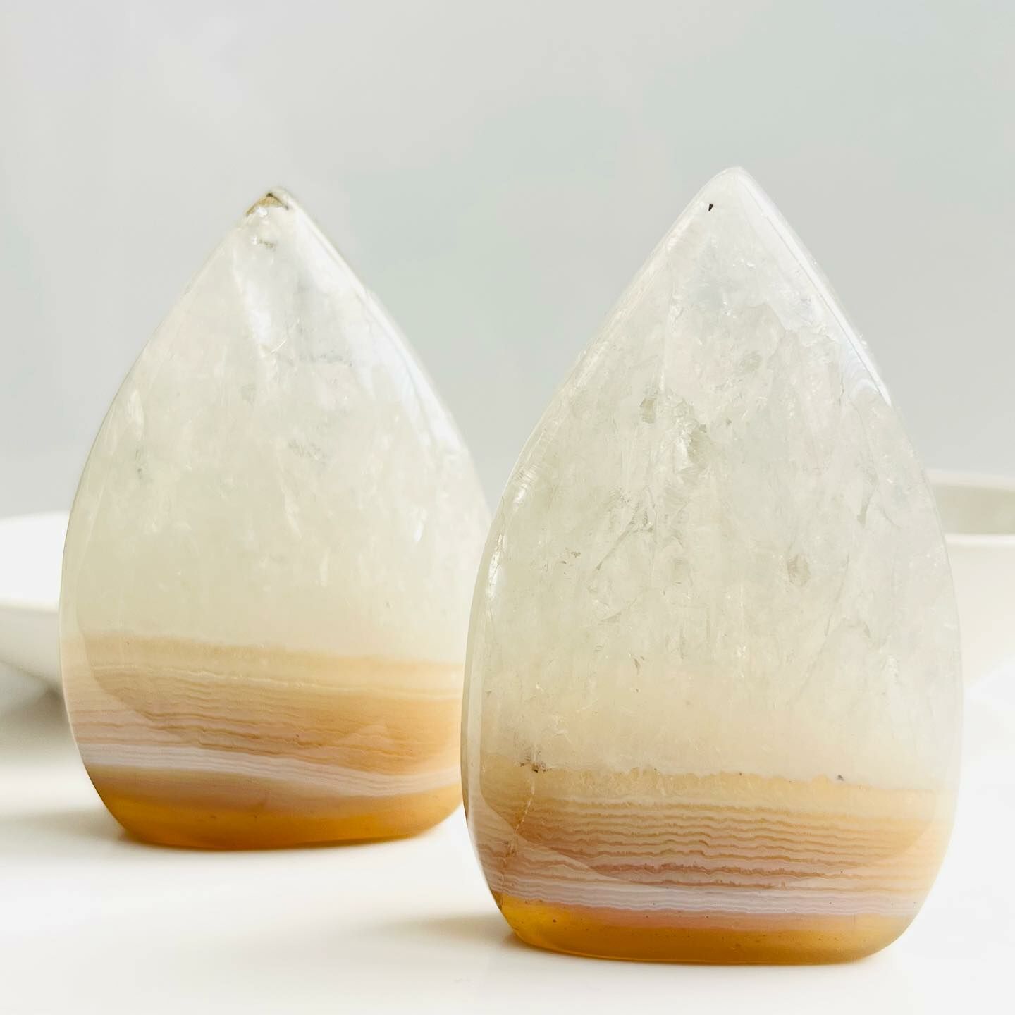 [原石] 條紋瑪瑙石英 水晶擺件