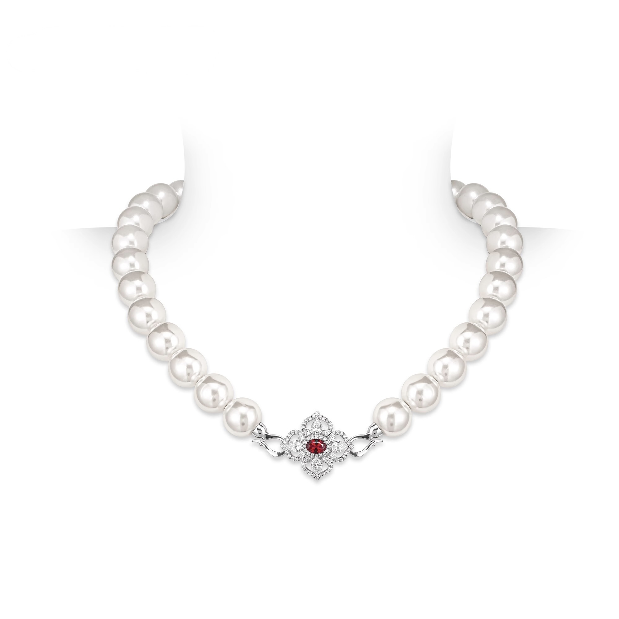 時尚多功能仿珍珠項鍊 925銀項鍊