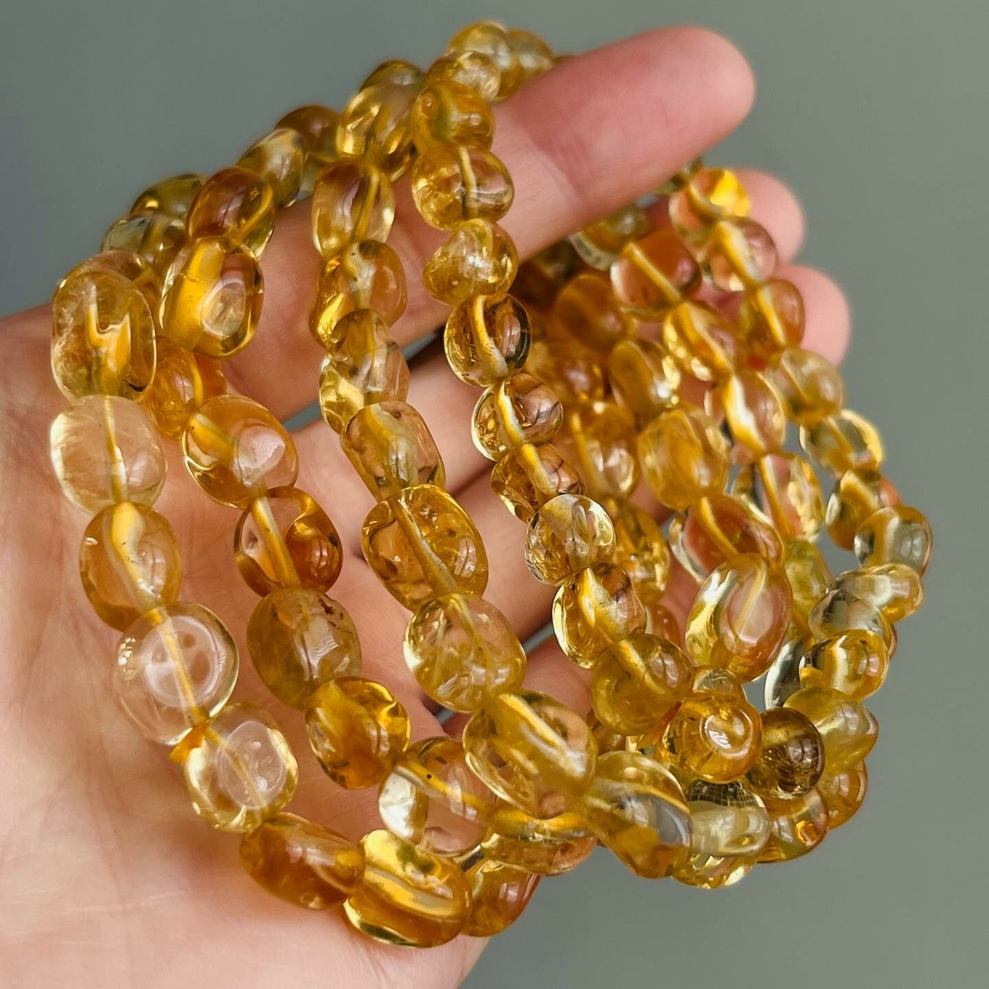 [原石] 黃水晶手串 水晶手鏈