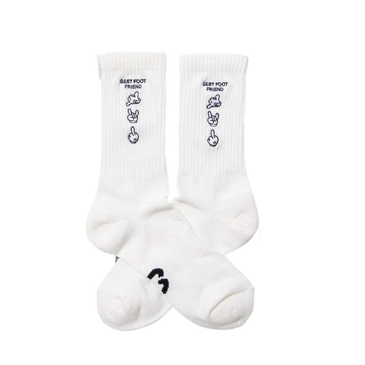 【車庫服飾】BEST FOOT FRIEND Gesture sock 手勢長襪
